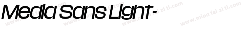 Media Sans Light字体转换